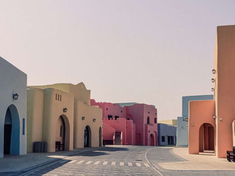 Doha,,Qatar.,The,Colorful,Mina,District,At,Old,Doha,Port