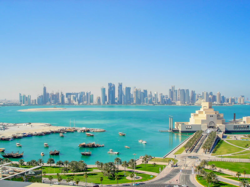 Qatar,Doha,From,Sea,View