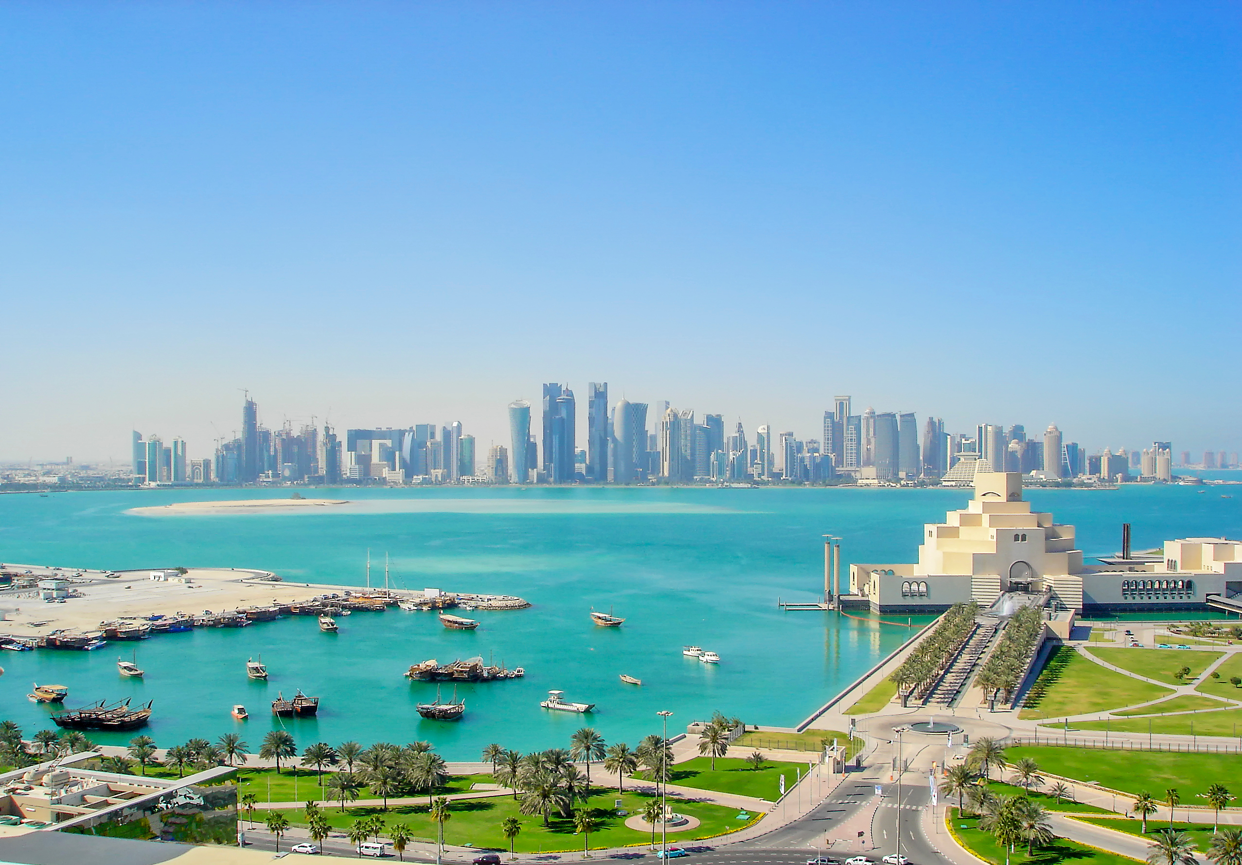 Qatar,Doha,From,Sea,View