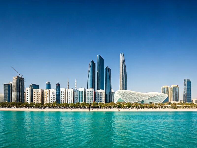 Outdoor,Photo,Of,Abu,Dhabi,Skyline,20×10,Feet,Backdrop,,The