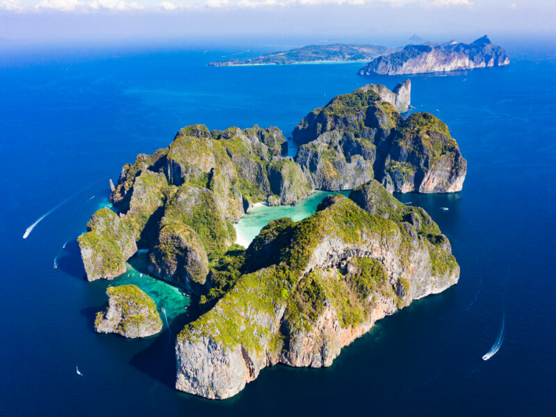 View,From,Above,,Stunning,Aerial,View,Of,Koh,Phi,Phi