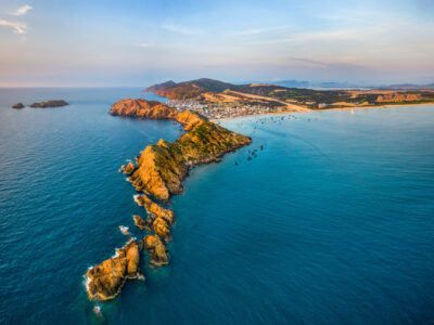 Aerial,View,Of,Eo,Gio,Beach,,Nhon,Ly,Town,,Quy