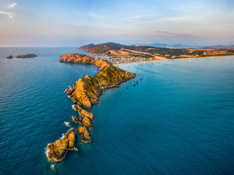 Aerial,View,Of,Eo,Gio,Beach,,Nhon,Ly,Town,,Quy