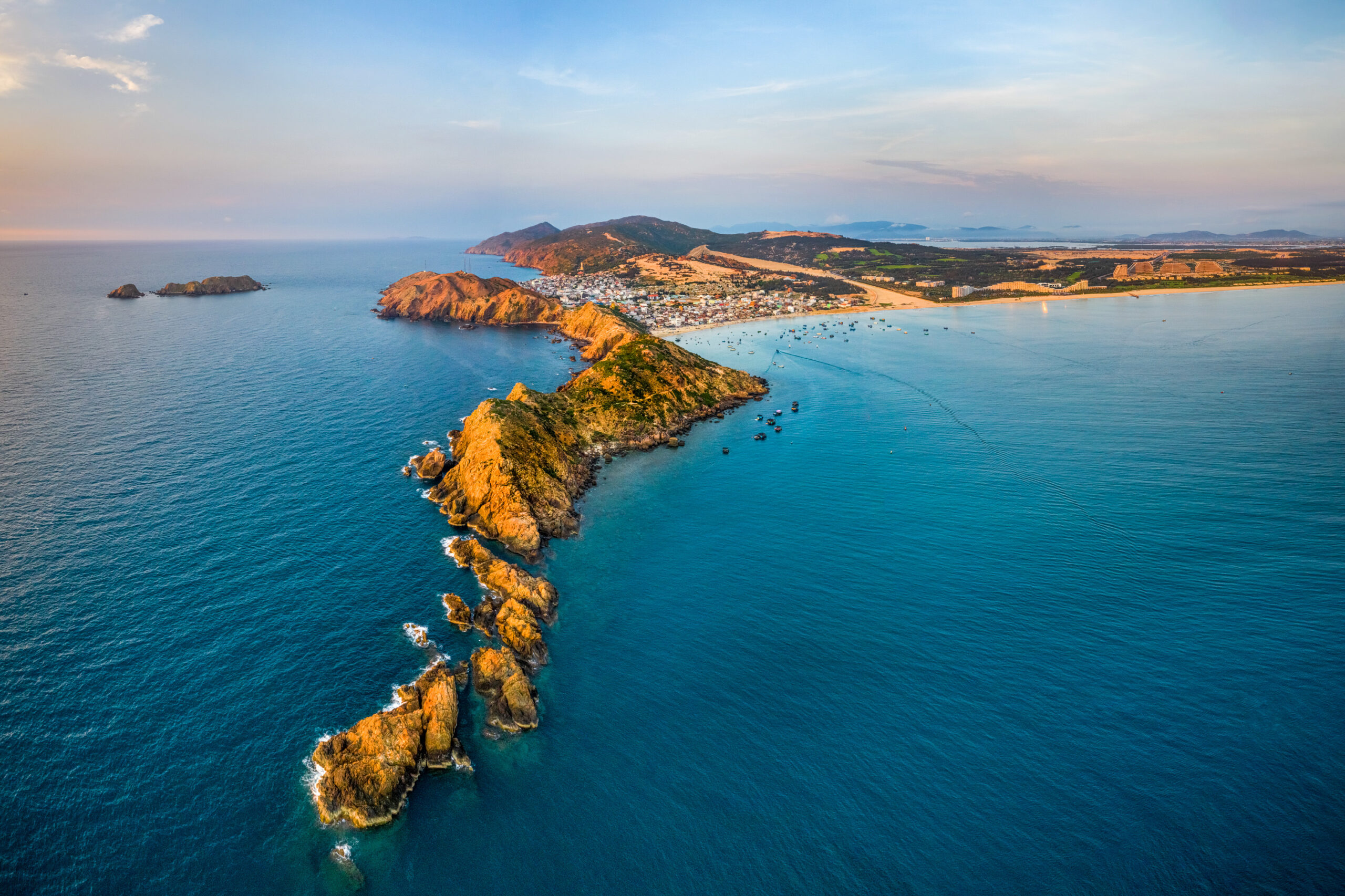 Aerial,View,Of,Eo,Gio,Beach,,Nhon,Ly,Town,,Quy