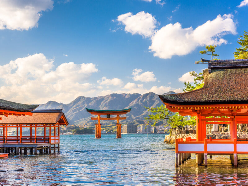 Miyajima,,Hiroshima,,Japan,Floating,Shrine.