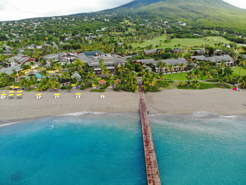 Charlestown,,Nevis,-17,Nov,2018-,Aerial,View,Of,The,Four