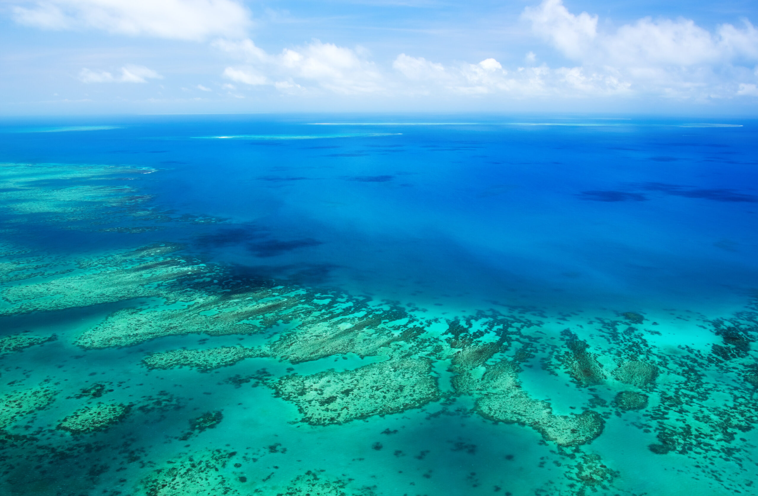 Aerial,View,Of,A,Great,Barrier,Reef