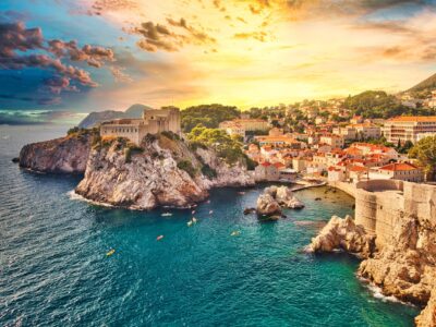 Fort,Lovrijenac,From,The,Top,Walls,Of,Dubrovnik,City,Of