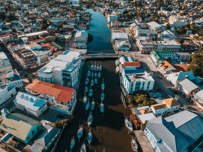 Belize,City,,Bz,-,Jan,31,,2022:,An,Aerial,View